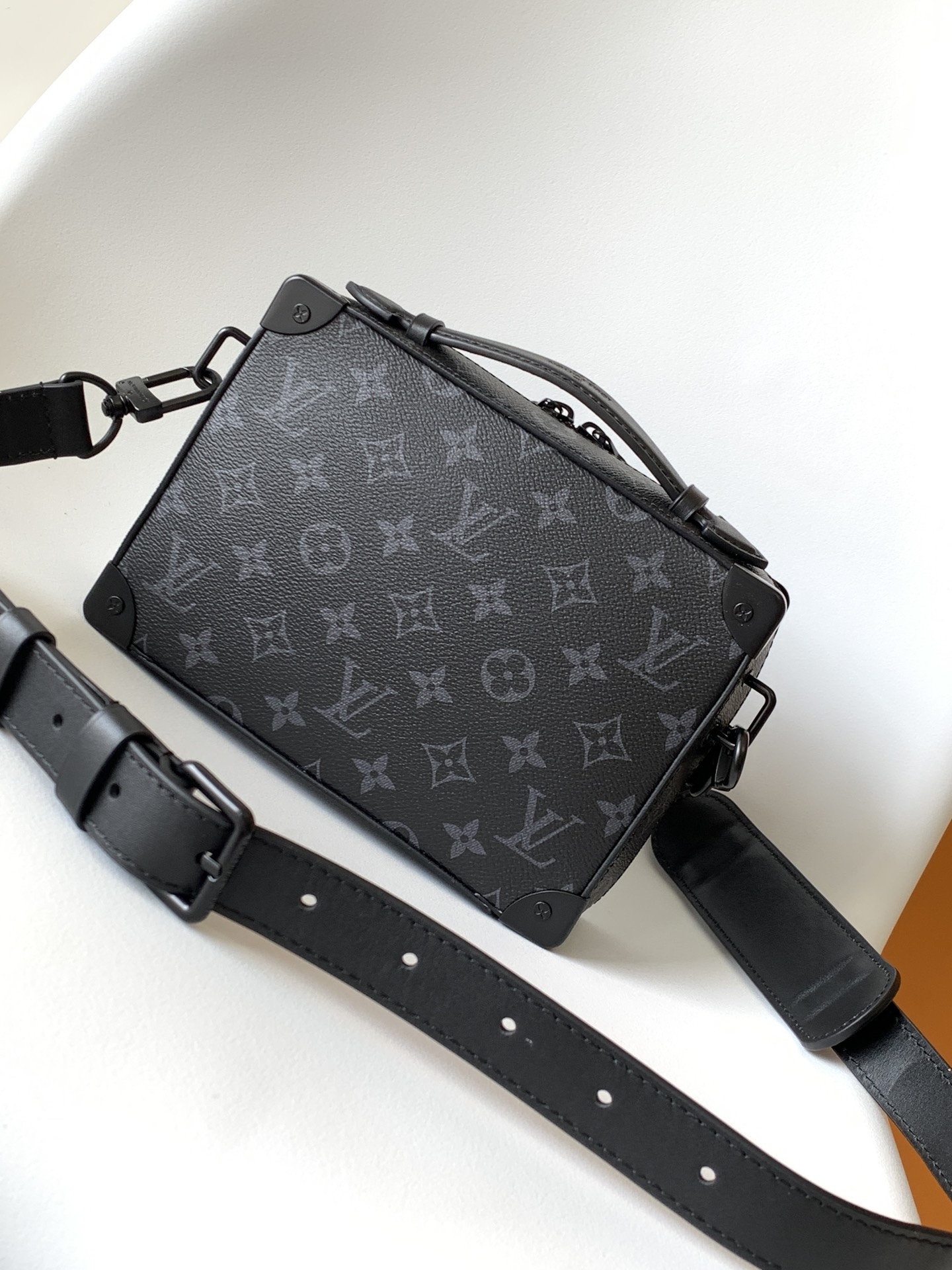 Louis Vuitton LV Handle Soft Trunk Bag - M45935 Monogram Macassar Black