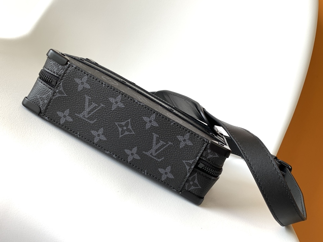 Louis Vuitton LV Handle Soft Trunk Bag - M45935 Monogram Macassar Black